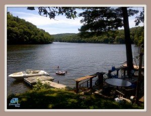 Feel relaxed and at peace in this lakefront home for sale in Newtown CT.